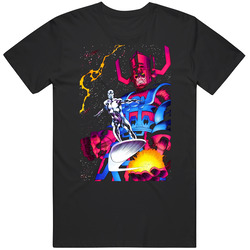 Retro  Classic Galactus and Silver Surfer Cool Gift Idea T Shirt