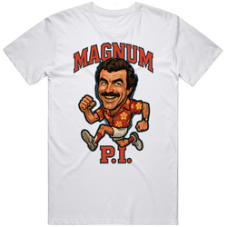Magnum P.I. Vintage Retro Caricature v2 T Shirt