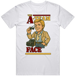 Face A-Team Vintage Retro Caricature T Shirt