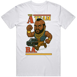 B.A. A-Team Vintage Retro Caricature T Shirt