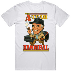 Hannibal A-Team Vintage Retro Caricature T Shirt