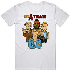  The A-Team Vintage Retro Caricature T Shirt