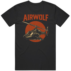 Airwolf Vintage Retro Caricature T Shirt