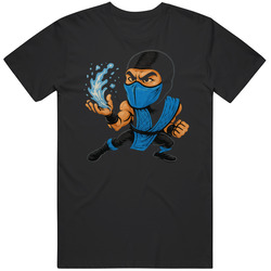 Sub-Zero Vintage Retro Caricature Video Game T Shirt