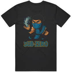 Sub-Zero Vintage Retro Caricature Video Game v2 T Shirt