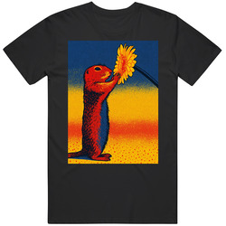 Cool Squirrel Sunflower Gift Idea T Shirt