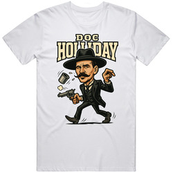Doc Holiday Retro Tombstone Movie Caricature Great Gift Idea T Shirt