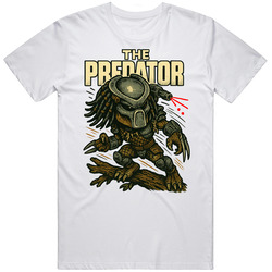Cool Retro Caricature Predator Fan Great Gift Idea T Shirt