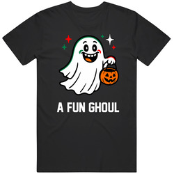 Funny A Fun Ghoul Italian Humor Halloween Fan v2 T Shirt