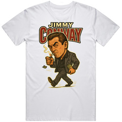Classic Cult Movie Goodfellas Jimmy Conway Caricature Movie Fan T Shirt