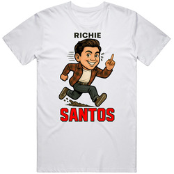 Richie Santos Caricature Middle Finger Welcome to Derry Fan T Shirt
