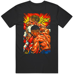 Anthony Joshua v Jake Paul Knockout Comic Style Punch Boxing Fan T Shirt