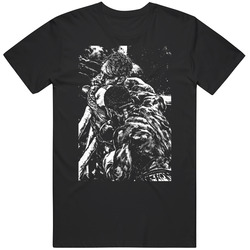 Anthony Joshua v Jake Paul Knockout Ink Sketch Punch Boxing Fan T Shirt