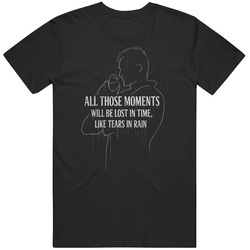 Retro Cult Classic Movie Blade Runner Roy Batty Soliloquy Fan T Shirt