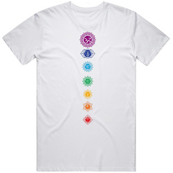 7 Chakras Spiritual Meditation Buddhism Hindu Buddha Zen Om Tee Gift T Shirt