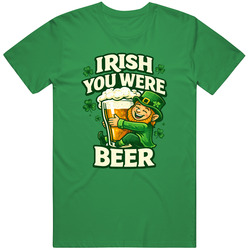Irish You Were Beer  St Patricks Day Unisex Great Gift Idea v3 T Shirt