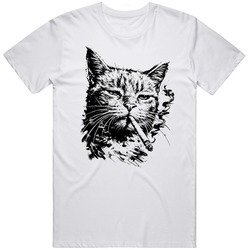 Cat Smoking Cigarette Cat Lover Meme Funny Unisex Great Gift Idea v2 T Shirt