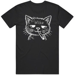 Cat Smoking Cigarette Cat Lover Meme Funny Unisex Great Gift Idea v4 T Shirt