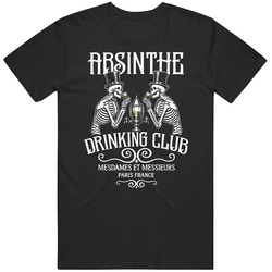 Absinthe Paris France Vintage Beer Drinking Club V2 T Shirt