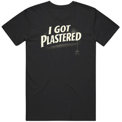 I Got Plastered Spider man Noir Nic Cage Funny  Meme Fan v4 T Shirt
