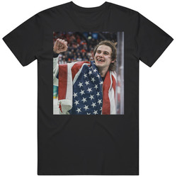 Jack Hughs Team USA Gold Medal Fan T Shirt