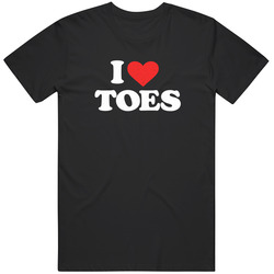 I Heart Toes Meme Gag Funny Gift T Shirt