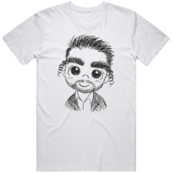 Funny Ben Shapiro Eyebrows Doodle Meme Gag Fan Gift T Shirt
