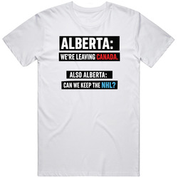 Funny Alberta Separation Political Satire Meme Gag Gift T Shirt