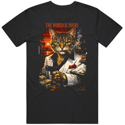 Funny Cat Scarface Parody Joke MEME GAG T Shirt