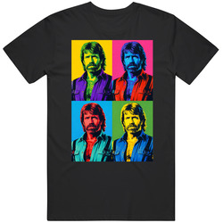 Chuck Norris Warhol  Pop  Art Parody Fan  Movie  Fan Gift T Shirt