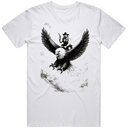 Chuck Norris On a Eagle Movie  Fan gift T Shirt