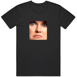 Erika Kirk Evil Eye Stare Funny Gag Gift  Fan T Shirt