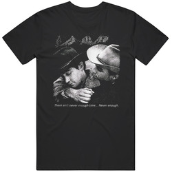 Brokeback Mountain Jake Gyllenhaal & Heath Ledger  Cowboy Love Movie Gift Fan T Shirt