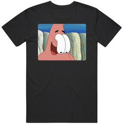 Patrick Star Eyes Funny Meme Viral Gag  Fan T Shirt