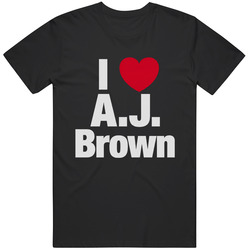 I Heart AJ Brown Meme Gift Graphic T Shirt