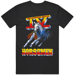 4 Horseman Retro Wrestling Gift Graphic T Shirt