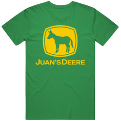 Cool Juan's Deere Tractor Farmer Donkey Funny Retro Gift T Shirt