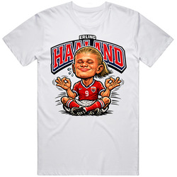 Erling Haaland Norway vintage retro caricature tee T Shirt