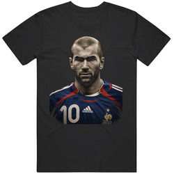 Zinedine Zidane French Legend Football Streetwear Cool Graphic Tee T Shirt