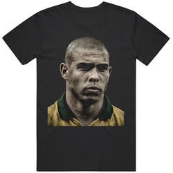 Ronaldo R9 Brazil Legend  of Football Streetwear Cool Graphic Tee T Shirt