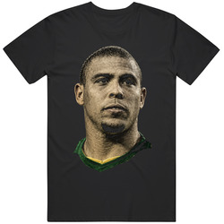Ronaldo R9 Brazil Legend  of Football Streetwear Cool Graphic Tee v2 T Shirt