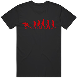 Funny Erling Haaland Evolution of Running Meme Gag Soccer Fan T Shirt