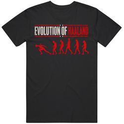 Funny Erling Haaland Evolution of Running Meme Gag Soccer Fan v2 T Shirt