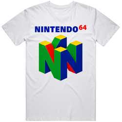 Nintendo 64 Retro Video Game Console Graphic Tee Fan v2 T Shirt