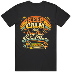 Funny Cyclospora Keep Calm and Skip The Salad Bad Diarhea Parasite Fan Graphic T Shirt