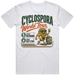 Funny Cyclospora World Tour Diarrhea Parasite  Graphic v2 T Shirt