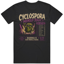 Funny Cyclospora World Tour Diarrhea Parasite  Graphic v3 T Shirt