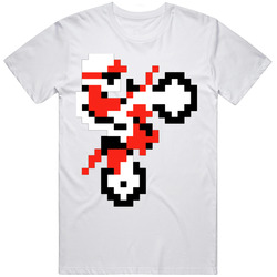 Retro Video Game Excite Bike NES Fan T Shirt
