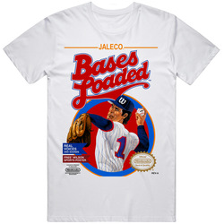 Cool Classic Bases Loaded NES Retro Game Box Art  Cover Fan T Shirt