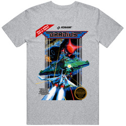 Cool Classic Gradius NES Retro Game Box Art  Cover Fan T Shirt